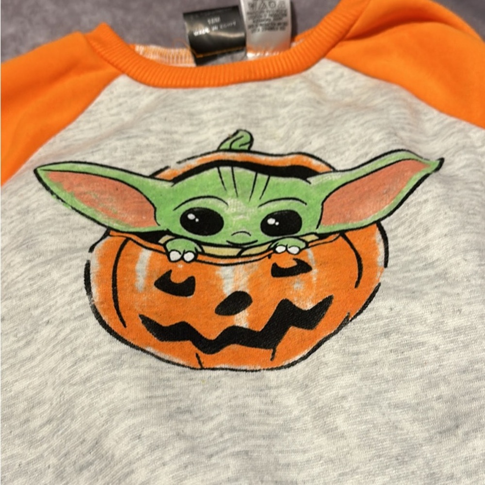 Star Wars Orange Pumpkin Graphic sweet pant and shirt. - Picture 3 of 4
